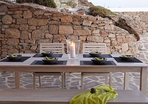 Villa of Cycladic Design, Private Pool, Stunning Views to the Sea & Sunsets near Choulakia Beach