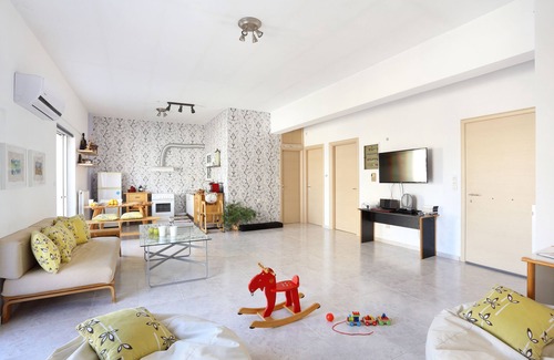 Athens Apartment | Athens private 100Sq Brand New family & kids apartment Near Metro