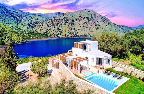 Kavallos Villa | Blue Lake Villa Heated Pool