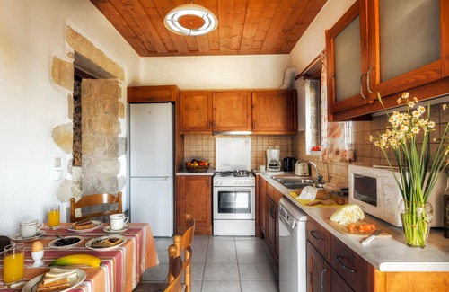 Apokoronas Villa | Eleonas stone villa with private pool, mountain views, serene location