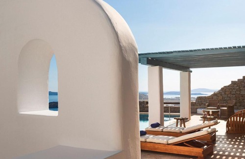 Paraga Villa | Excellent Mykonos Villa Villa Elpida 3 Bedrooms Stunning Sea Views Psarrou