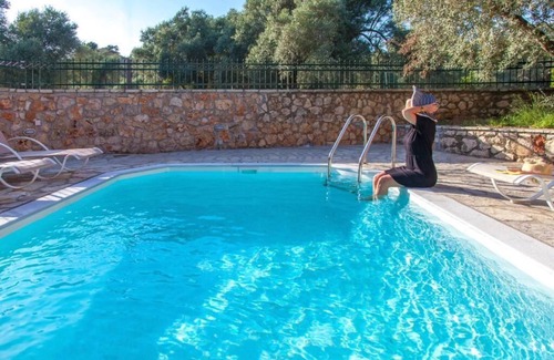 Kavallos Villa | in the olive grove of the mountains on the Island of Lefkada.