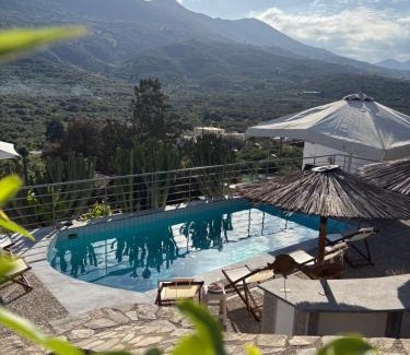 Kounelion Villa | Stone Heaven Villa -Poolside BBQ & Fresh Herbs