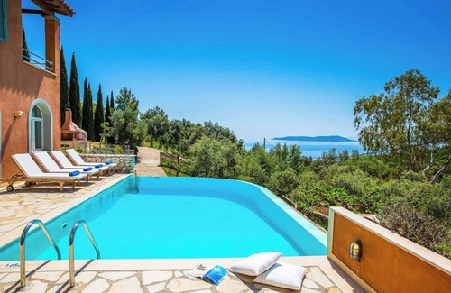 Sivota Villa | Villa Agapi - Beautiful Sea Views, Private Pool, Jetty & Lovely Peaceful Terrace