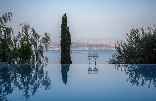 Barbati Villa | Villa ALGEOS between sky and crystal clear sea