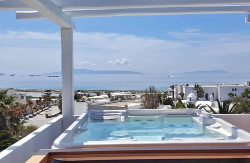 Stelida Villa | VILLA PARI MANDA - Enormous 3 Levels Villa Private Pool Jacuzzi & BBQ Sea View