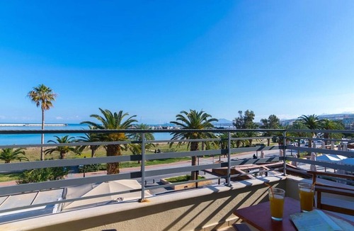 Rethymno Apartment | 3-Bedroom Seafront Maisonette, A/C, Balcony & 2 Terraces with Amazing Views of Rethymno City & Beach