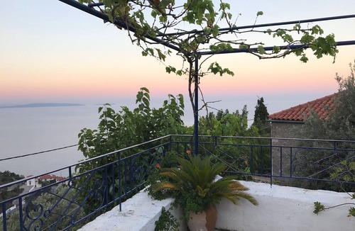Livadi House | 4 bedroom stone villa with pool and sea views in the Peloponnese, Greece