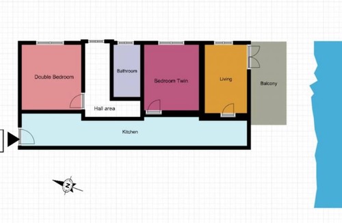 Katavolos Apartment | 70 m² Apartment ∙ 2 bedrooms ∙ 5 guests