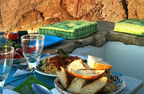 Folegandros Town House | 800 year old Castle house on the cliff with seaview- Folegandros Chora Castro