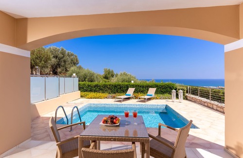 Adelianos Kampos Villa | 800m. from the sea, Private Pool, Free Breakfast, Sea View, Family Friendly