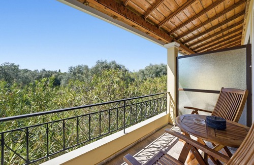 Lefkimmi Apartment | Alexandra Apartment 13 with Private Balcony & Wi-Fi