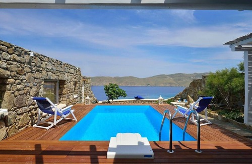 Panormos Villa | Allaya, Panormos view villa private pool