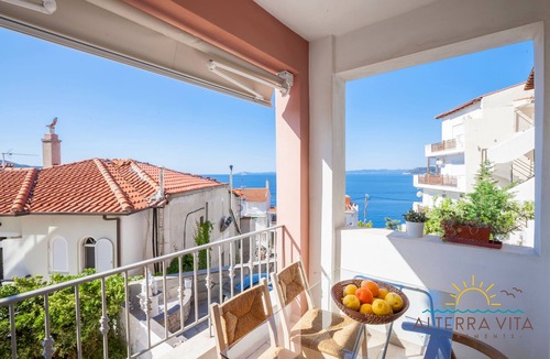 Neos Marmaras Apartment | Alterra Vita Apartments: Apartment with Sea View (sleeps 4)