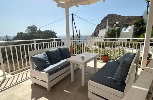 Lentas Apartment | Apartment in Lentas with sea view and garden