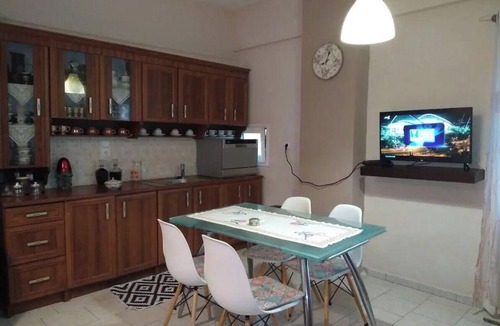 Heraklion Apartment | Apartment 'Olga Studio 1' with Sea View, Wi-Fi and Air Conditioning