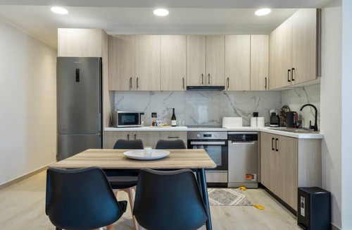 Mastichari Apartment | Apartment 'One with Private Pool' with Private Pool, Wi-Fi and Air Conditioning