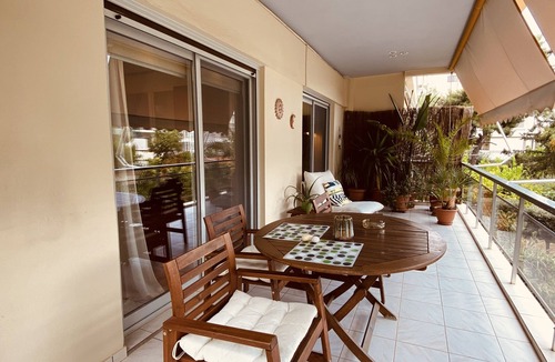 Voula Apartment | Athens Riviera Garden Views #South#Beach#Calm