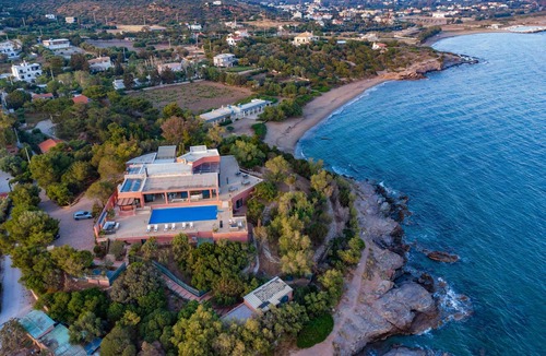 Legrena Villa | Beachfront Pool Villa Pasithea in Sounio, Athens