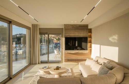 Ammoudara Villa | Beachfront Villa Edem Dedicated Beach Space - Heated Pool