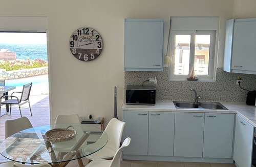 Panormos Villa | Beautiful 3 Bed, 2 bath detached Villa, private pool sea view, near beach.