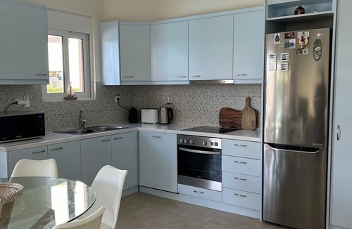 Panormos Villa | Beautiful 3 Bed, 2 bath detached Villa, private pool sea view, near beach.