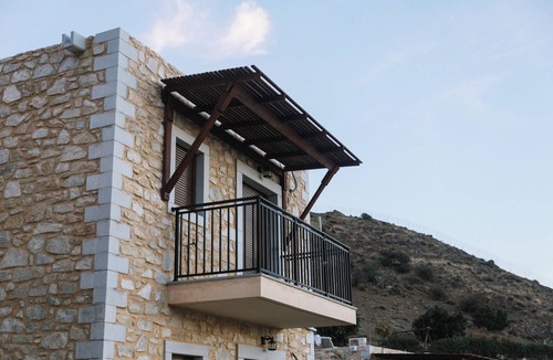 Lentas Apartment | Beautiful apartment in Lentas with sea view and pool