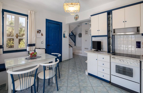 Plaka Villa | Beautiful single villa with two floors surrounded with garden close to the beach