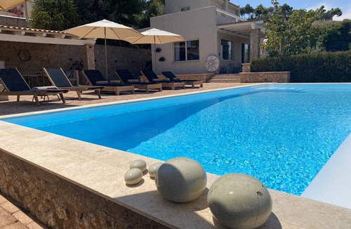 Agios Emilianos Villa | Big Blue Villa Porto Heli with Amazing View