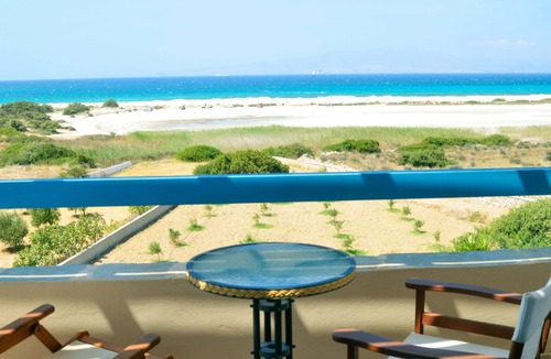 Naxos Villa | Breathtaking sunset, salt lake and Aegean sea view. 150m from magnificent beach.