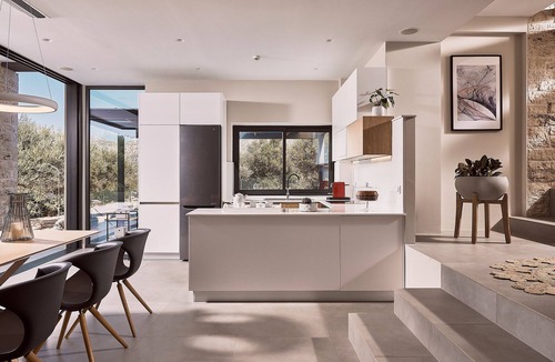 Akrotiri Villa | Carpos Villa, Minimal Design Living in Olive Grove