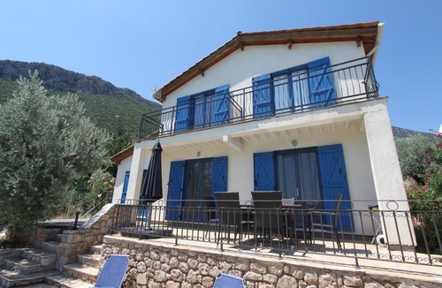 Livadi House | Charming Peloponnesian villa nestled among olive trees. Sea view.