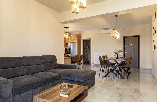 Nerokouros Apartment | Chris apartment with private ecologic pool and kid's playground!