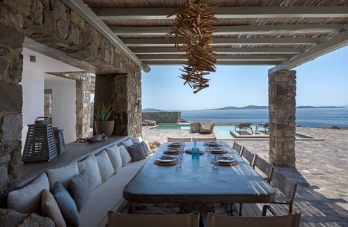 Kanalia House | Cliff Top Luxury Villa Penelope, Private beach, Stunning Views of Aegean Sea