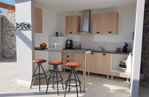 Kouses Villa | COMOS: 44m2 villa, sea and mountain view, close to beaches,
