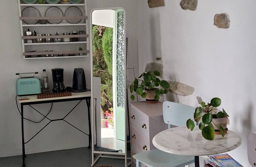 Kato Aprovatou Apartment | Cosy studio with stanning sea view