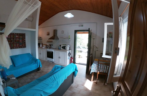 Lakones Cottage | Cottage, walk to beach and tavernas, stunning sea and mountain views