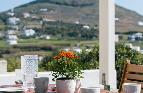 Piso Livadi House | Cycladic villa with infinity pool, breathtaking sea view