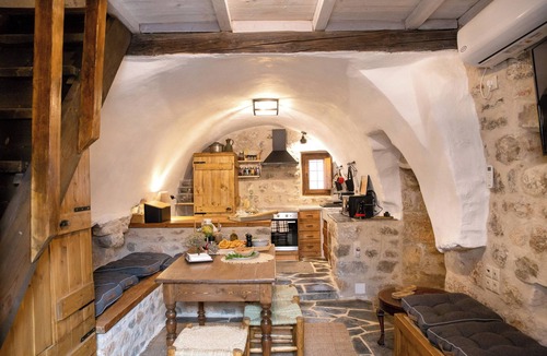 Koita House | Dandy Villas Mani - Old Tower House - Fireplace - Pool