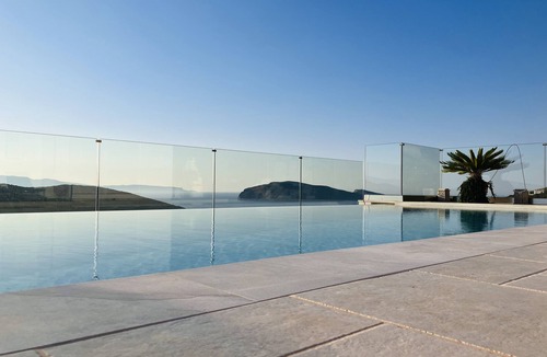 Pefki Villa | Double villas w/heated infinity pool, jacuzzi & stunning views over Tholos bay.