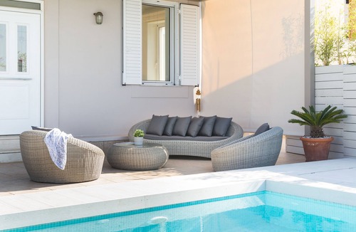 Roussospiti Villa | Effie's Cozy Villa - spectacular view & playground