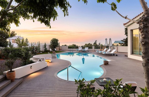 Hersonissos Centre Villa | Elegance Villa Sea View with Private Pool