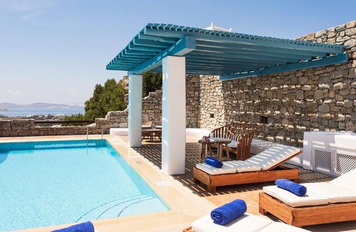 Paraga Villa | Excellent Mykonos Villa Villa Elpida 3 Bedrooms Stunning Sea Views Psarrou