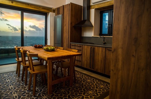 Falassarna Villa | Exceptional 3bd villa Bespoke, heated pool, jacuzzi, sauna, sea & sunset view