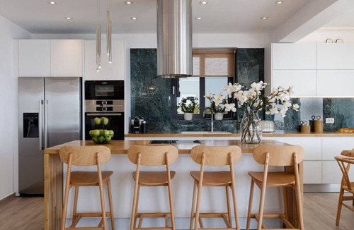 Kefalas Villa | Exclusive Modern Villa with impeccable sea view, private heated pool, hot tub