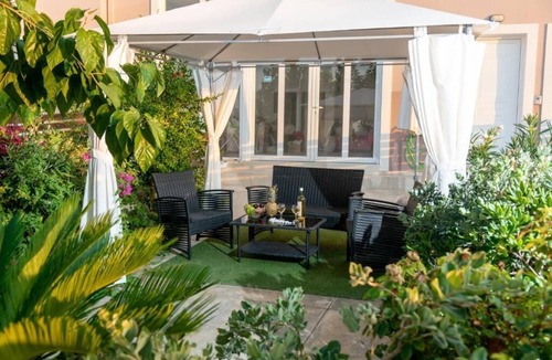 Stavromenos Apartment | Family apartment sea view garage blue