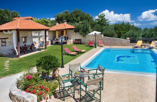 Polemarchi Villa | Family Villa Harmony Dreamhill w/Pool, Children Area, shaded BBQ & Ping Pong
