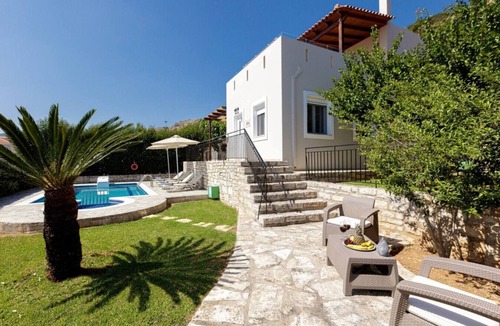 Agia Triada Villa | Family Villa with Private Pool, Play Area & BBQ