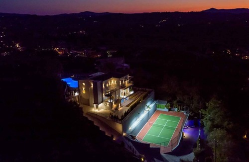 Limni Villa | Five Stars Villa Corfu - 2 swimming pools 1 heated - tennis court