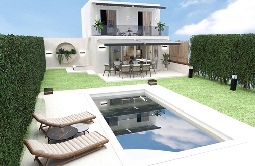 Kriopigi Villa | HARMONY LUXURY VILLA with ENDLESS POOL. Pet -Friendly